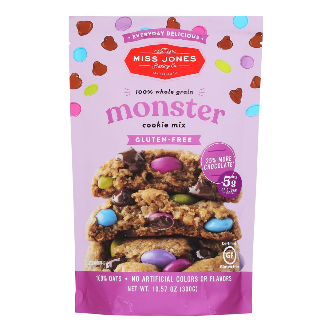 Miss Jones Baking Co - Evrydy Dlcs Monster Cookie - Case Of 6 - 10.57 Oz - Maras Green
